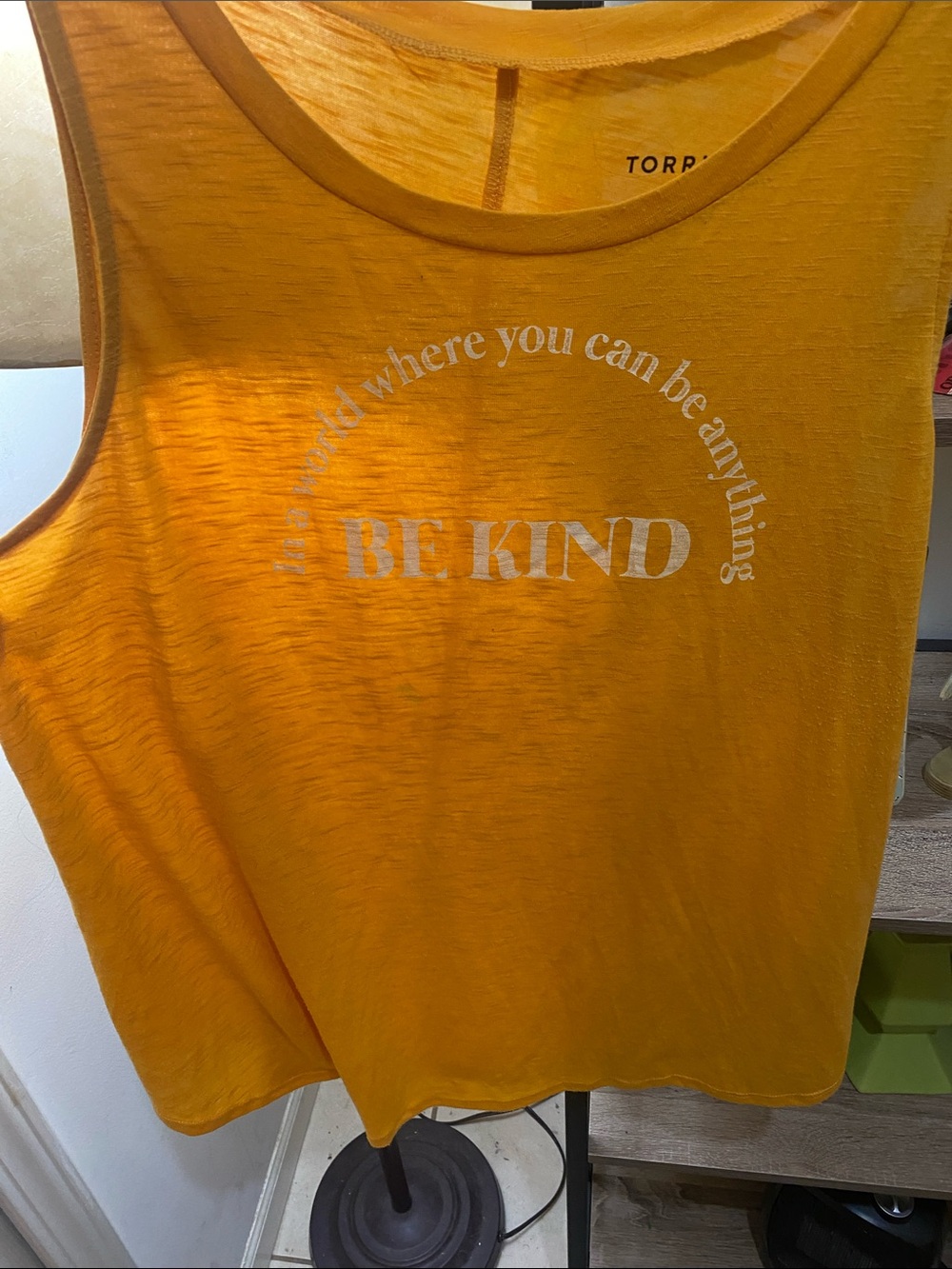 torrid Mustard Yellow 'Be Kind' Graphic Tank